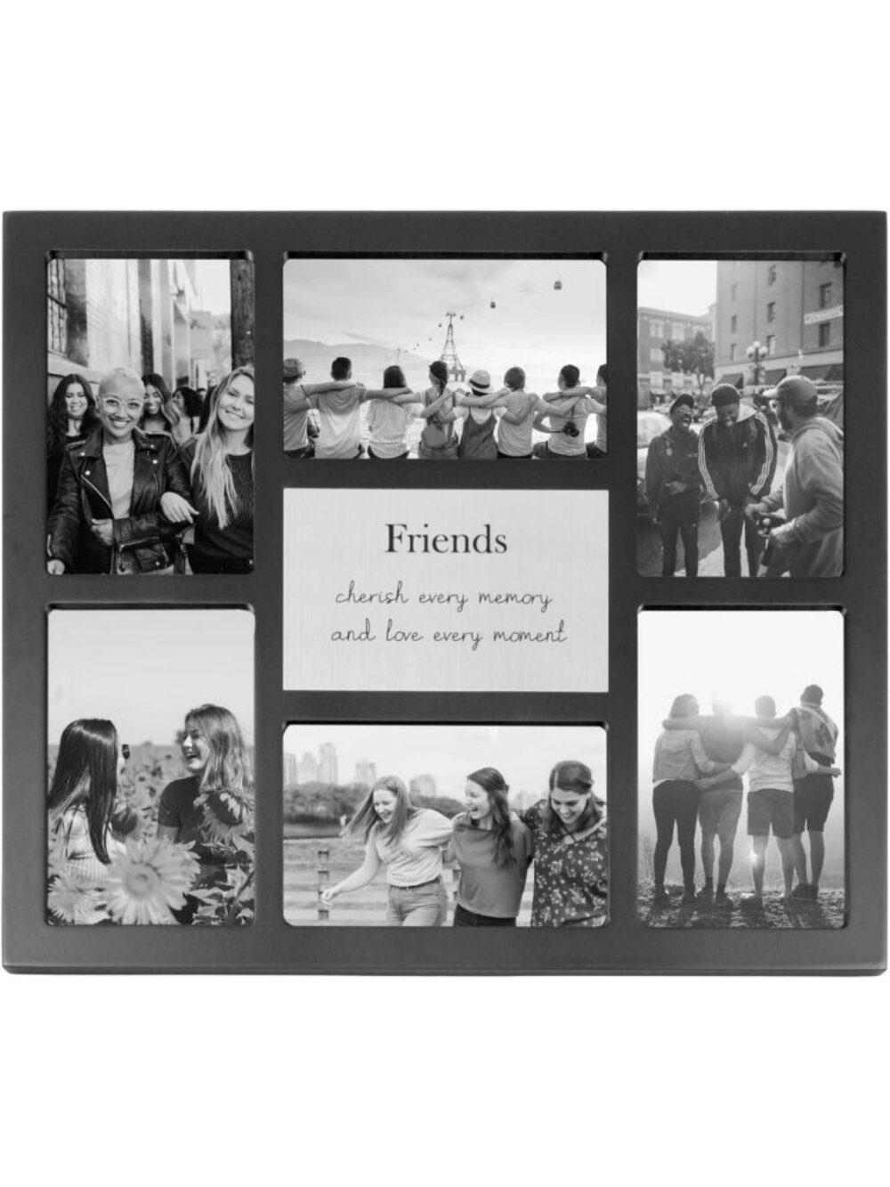Modern Black Multi Collage Picture Frame - Cherish Memories & Love Moments